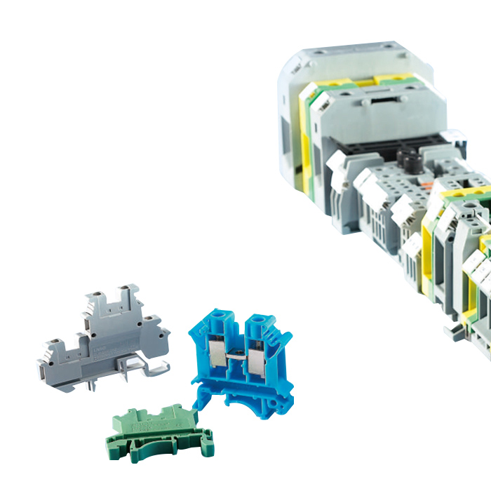 VK Series din rails screw clamp terminal blocks