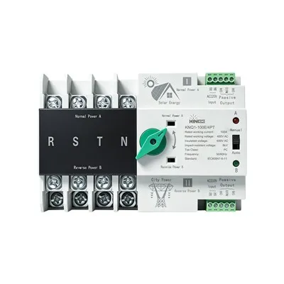 4P Solar Power Dual Power Automatic Transfer Switch
