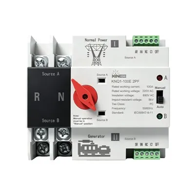 Mains Power/Generator Models Dual Power Automatic Transfer Switch